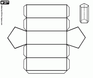Pentagonal Prism coloring page