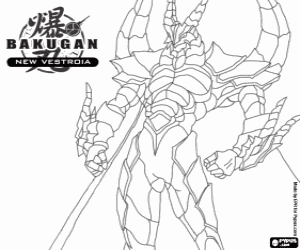 Percival is the Bakugan of Ace Swemco coloring page