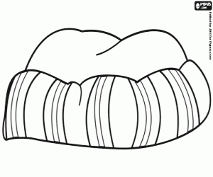 Persian turban coloring page