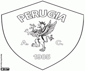 Perugia Calcio badge coloring page