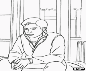 Peter Parker, a lonely boy coloring page