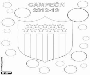 Peñarol, champion 2012-2013 coloring page