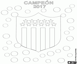 Peñarol, champion 2017 coloring page