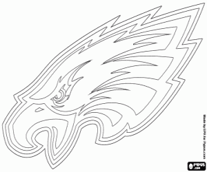 Philadelphia Eagles logo coloring page