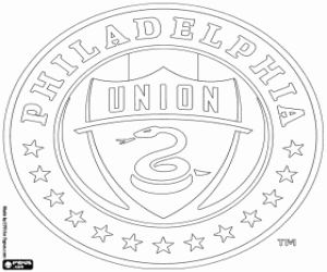 Philadelphia Union badge coloring page