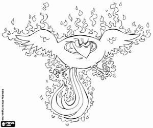 Phoenix coloring page