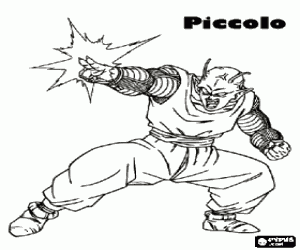 Piccolo, warrior from Dragon Ball coloring page