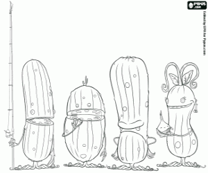 The Pickles, film characters coloring page