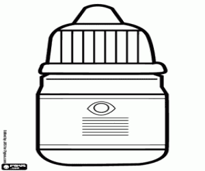 Pills, hospital material coloring page