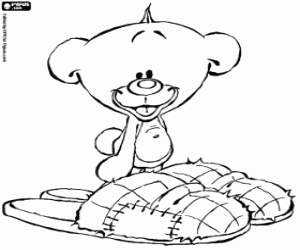 Pimboli, the friend of Diddl coloring page