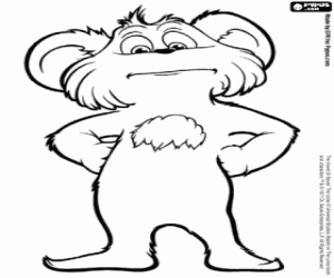 Pipsqueak, a Lorax character coloring page