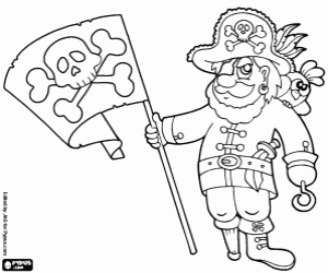 Pirate Captain coloring page