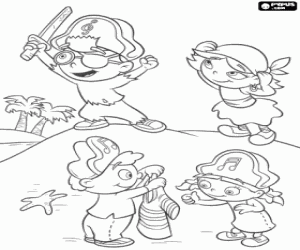 The pirates Little Einsteins coloring page