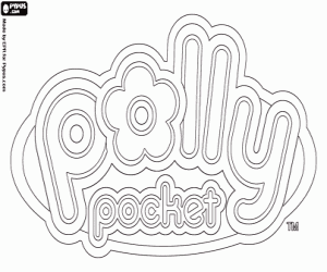 Polly Pocket Logo coloring page
