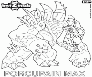 Porcupain Max, Invizimals coloring page