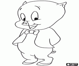 Porky Pig, Warner Bros coloring page