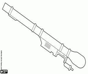 A portable missile launcher coloring page