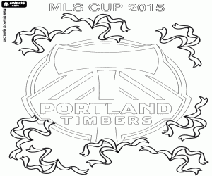 Portland Timbers, champion MLS 2015 coloring page