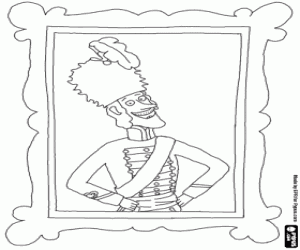 Portrait of the General of Kingdom coloring page