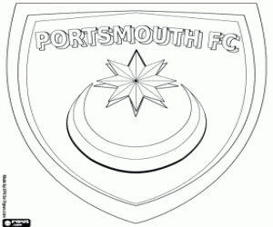 Portsmouth FC logo coloring page