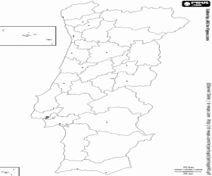 Portugal map coloring page