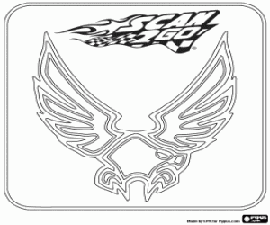 The power of the eagle Scan2Go coloring page