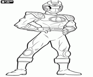 Power Ranger from Ninja Storm coloring page