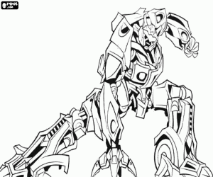 A powerful Transformer Robot coloring page