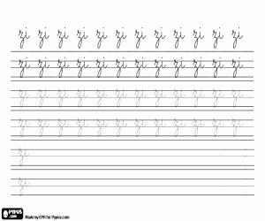 To practice writing ZI coloring page