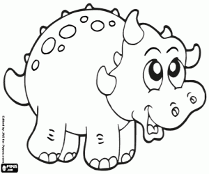 Prehistoric animal coloring page