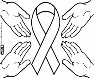The prevention of Suicide coloring page