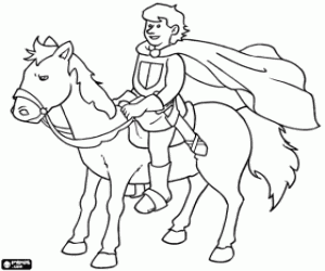 A prince charming coloring page