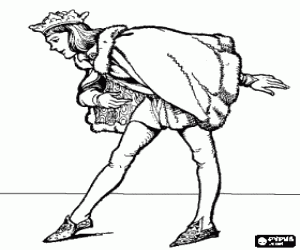 Prince doing a reverence coloring page