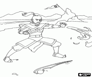 Prince Zuko in exile coloring page