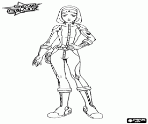 Princess Kimnall, Team Galaxy coloring page