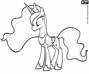 Princess Luna, My Little Pony coloring page