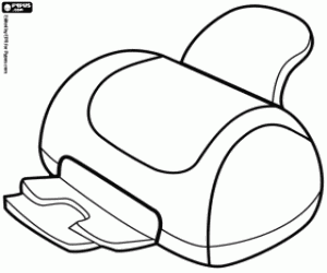 Printer for the computer coloring page