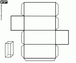 A prism with square base coloring page