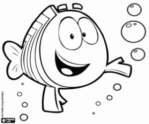 The Professor of the Bubble Guppies coloring page