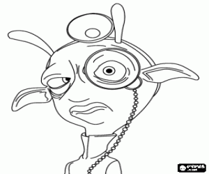 Professor Kipple of Planet 51 coloring page