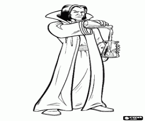 Professor Severus Snape coloring page