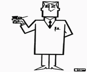 Professor Utonium, The Powerpuff Girls coloring page