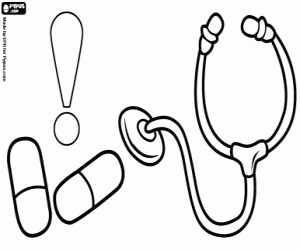 Prudent use of antibiotics coloring page