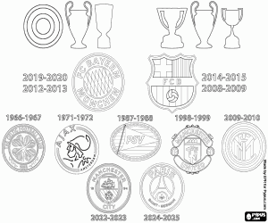 With PSG, nine clubs, 11 trebles coloring page