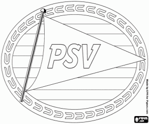 PSV Eindhoven logo coloring page