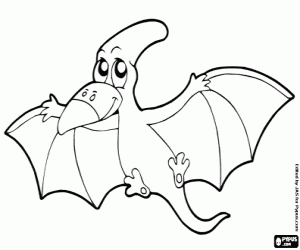 Pterodactyl coloring page