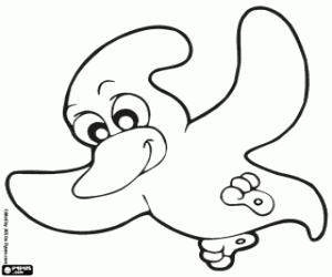 Pterosaur coloring page