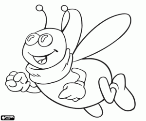 Puck the fly coloring page