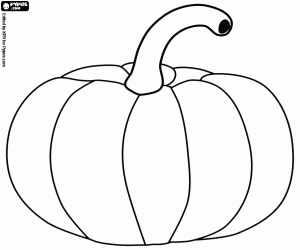 Pumpkin is a sweet vegetable coloring page