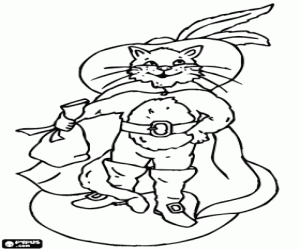 Puss in Boots coloring page